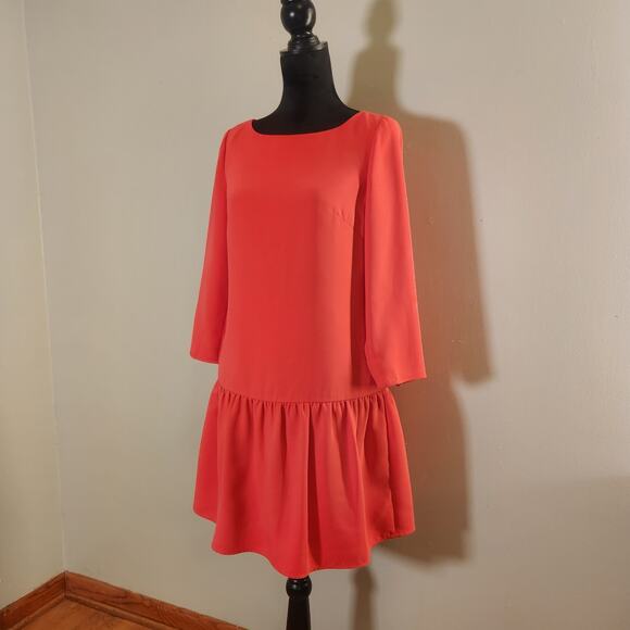 J.CREW Pink Drop Waist Dress, Size 4 - Picture 4 of 13